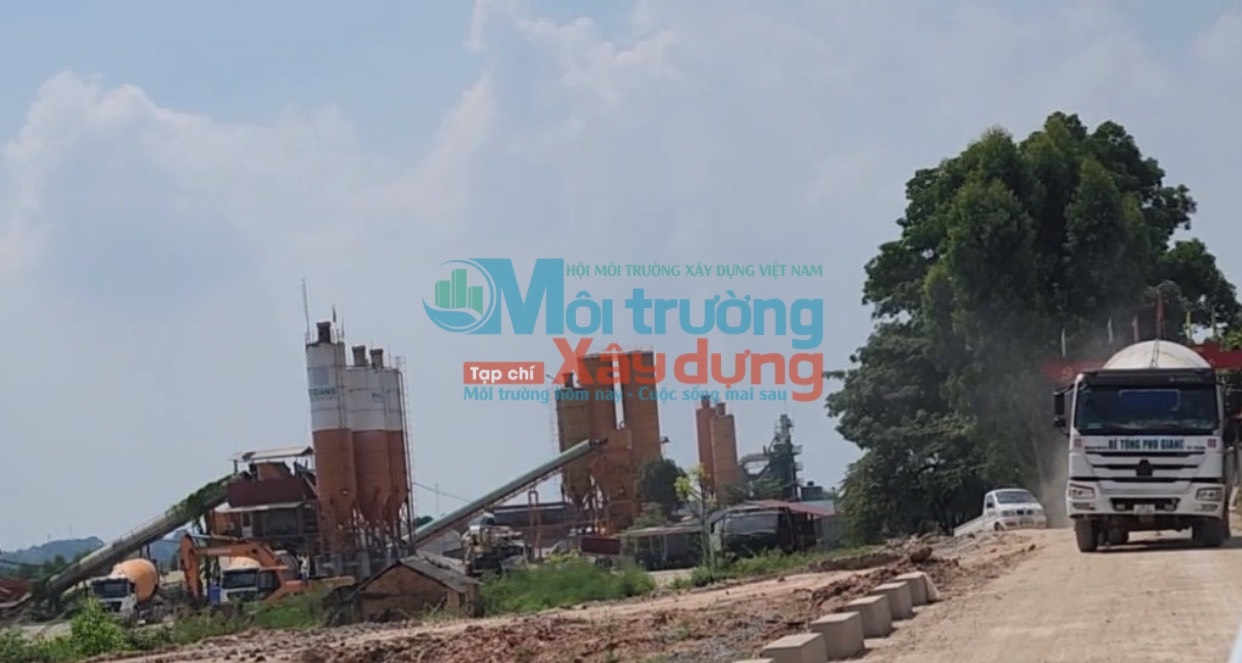 Trạm trộn bê tông Phú Giang Bắc Giang  Biết sai phạm nhưng không xử lý