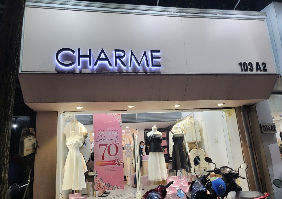 Sản phẩm thời trang thương hiệu Charme Store chưa chứng nhận hợp quy theo QCVN 01 2017 BCT