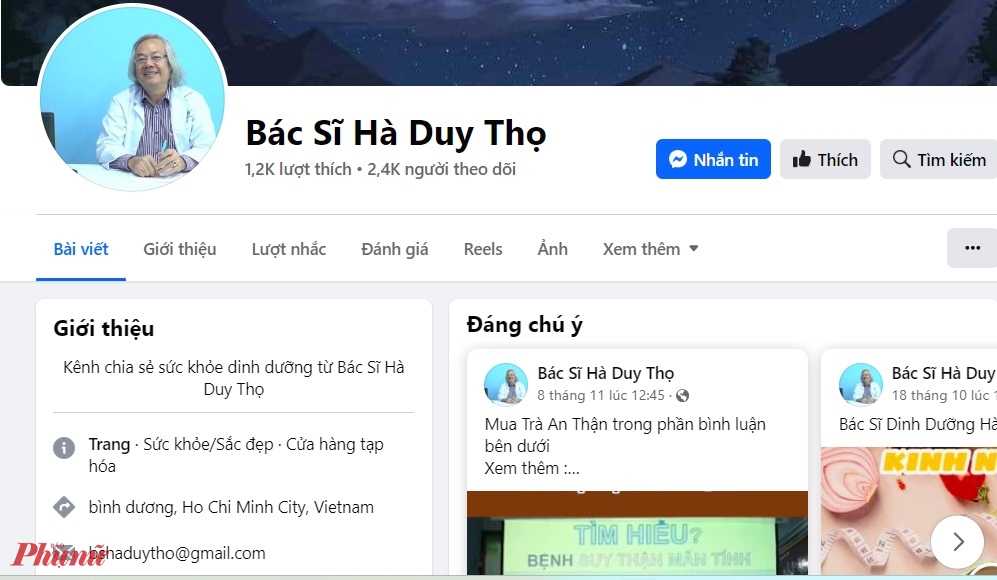 Sự thật về “bác sĩ facebook” Hà Duy Thọ có hơn 2 000 người theo dõi