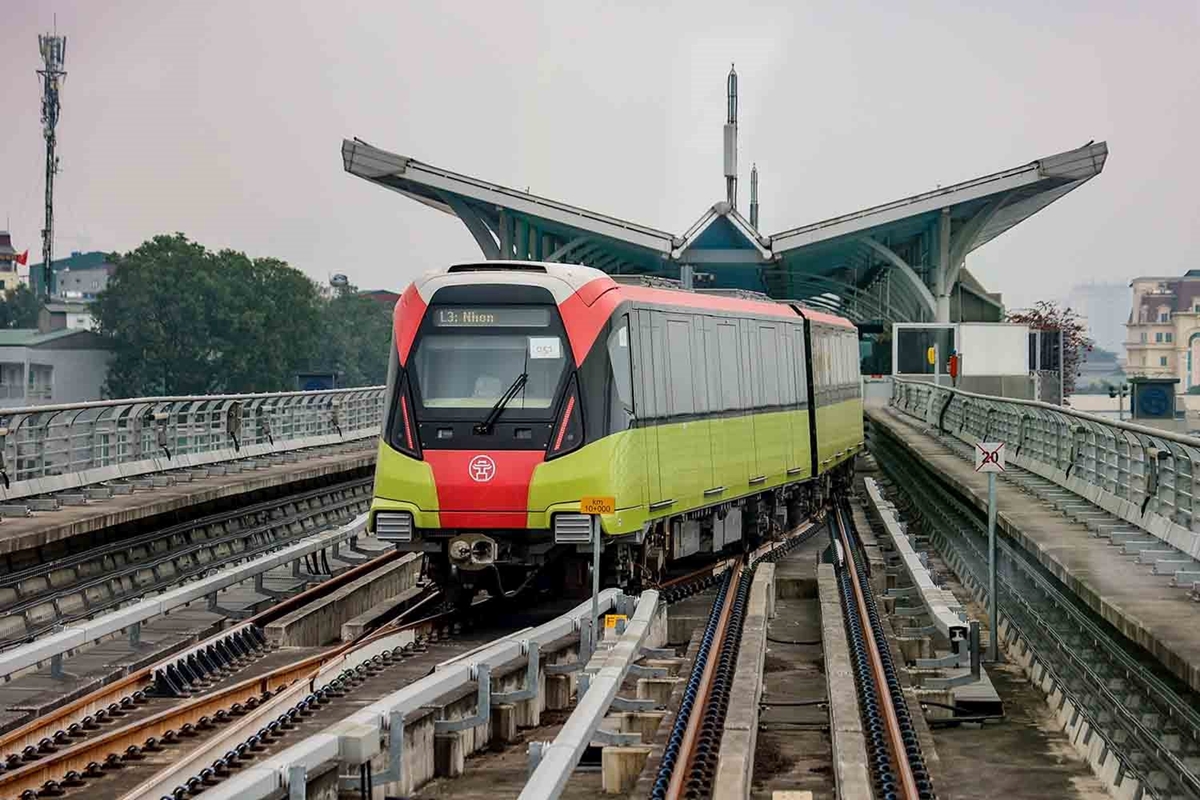 Thống nhất đưa đoạn trên cao metro Nhổn - ga Hà Nội vào vận hành thương mại