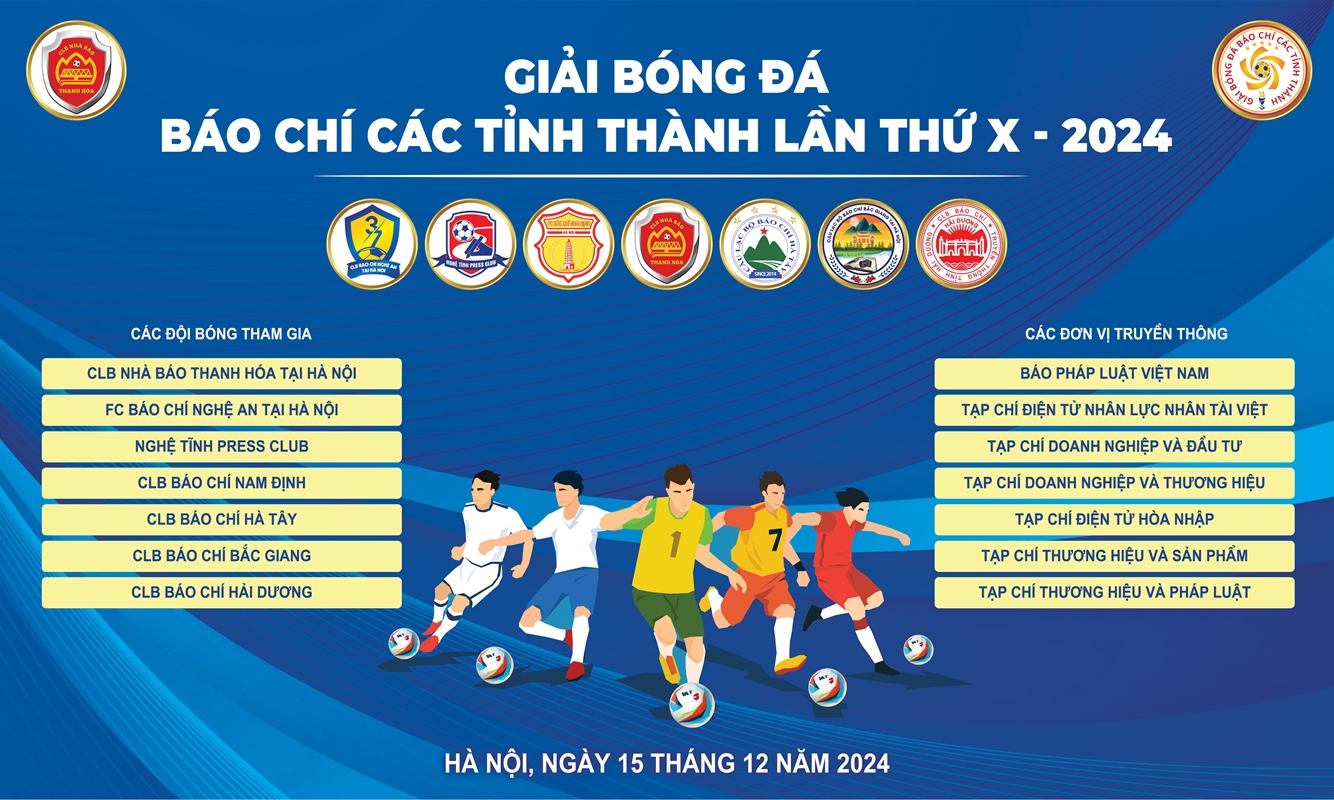 Chuẩn bị diễn ra Giải bóng đá báo chí các tỉnh, thành lần thứ X - 2024