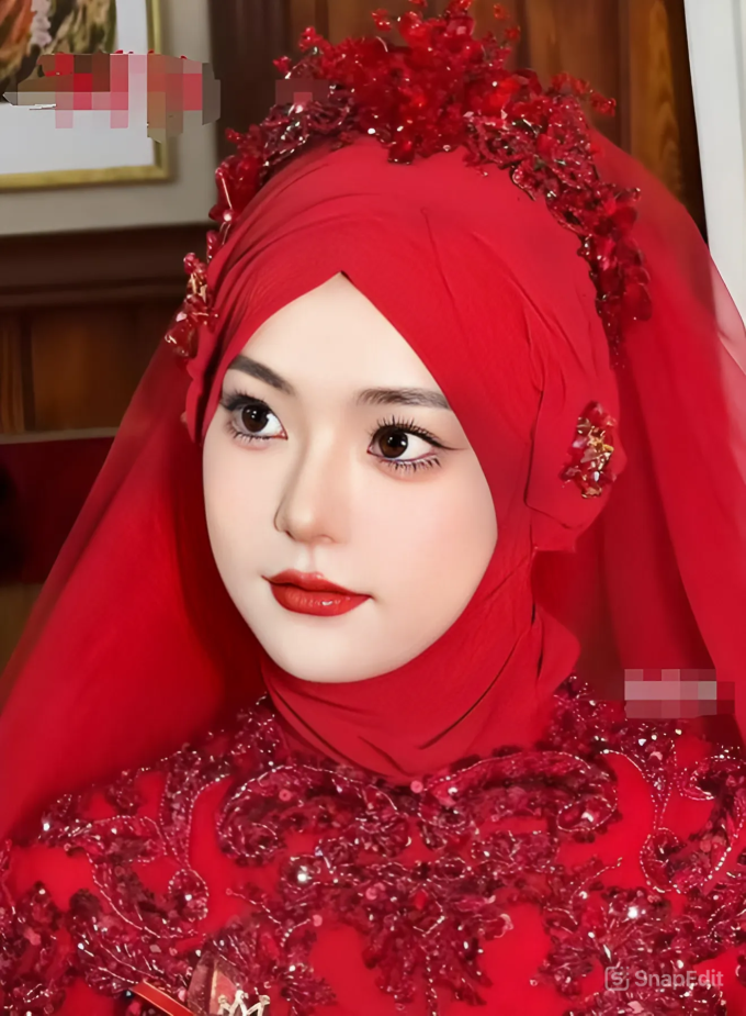 Cô dâu bị nghi là AI vì đẹp như tranh