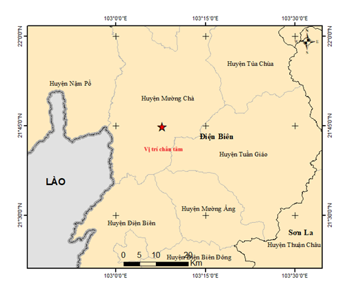 Động đất rung chuyển Điện Biên, cảnh báo rủi ro thiên tai cấp 2