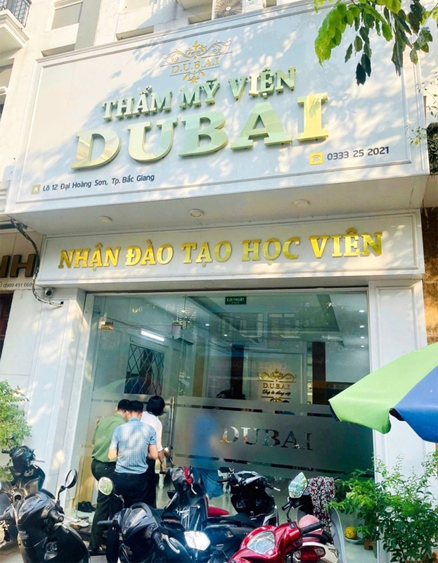 Cơ sở thẩm mỹ viện DUBAI bị xử phạt gần 100 triệu đồng