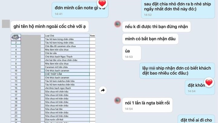 Chuyện cô gái bắt shipper giao 30 cốc chè ghi tên từng người gây tranh cãi