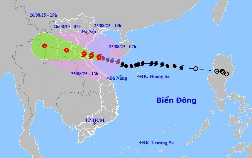 Bão số 5 cách Hà Tĩnh 145km, giật cấp 17