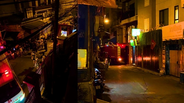 Cháy lớn trong ngõ Lạc Long Quân, một người bị bỏng