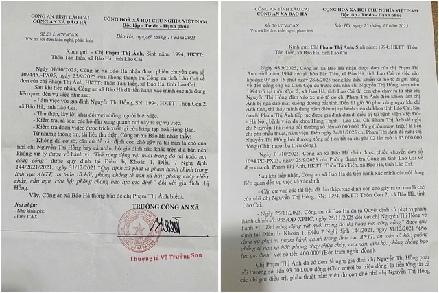 Vụ chó chạy ra đường gây tai nạn ở Lào Cai 7 ngày Công an xã Bảo Hà ra 2 công văn trái ngược nhau