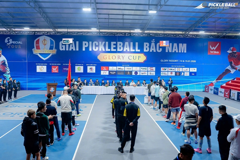 Giải Pickleball Bắc – Nam Glory Cup 2026 chính thức khởi tranh