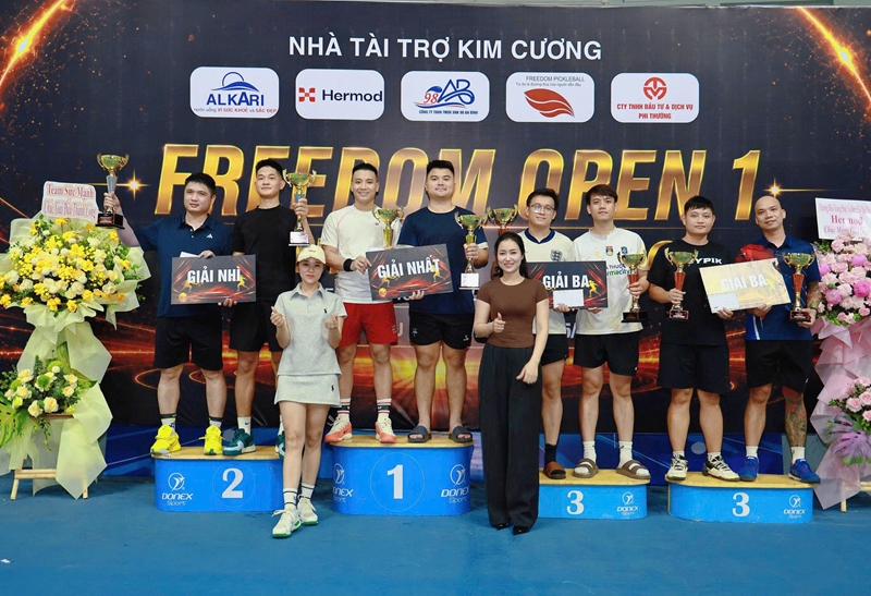 Giải Pickleball Freedom Open I tranh cúp Hermod Lan tỏa tinh thần thể thao, kết nối cộng đồng