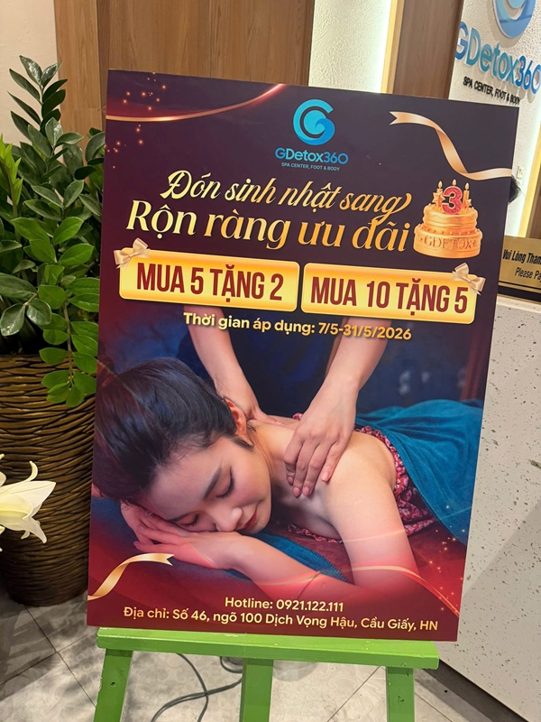 GDetox360 Spa – 3 Năm Hành Trình Chăm Sóc Sức Khỏe Và Nâng Tầm Trải Nghiệm TRỊ LIỆU CHUYÊN SÂU
