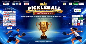 Khai mạc Giải Pickleball các CLB Báo chí, Truyền hình và Doanh nghiệp toàn quốc lần thứ I - 2026, tranh Cúp “Nhân tài Việt”