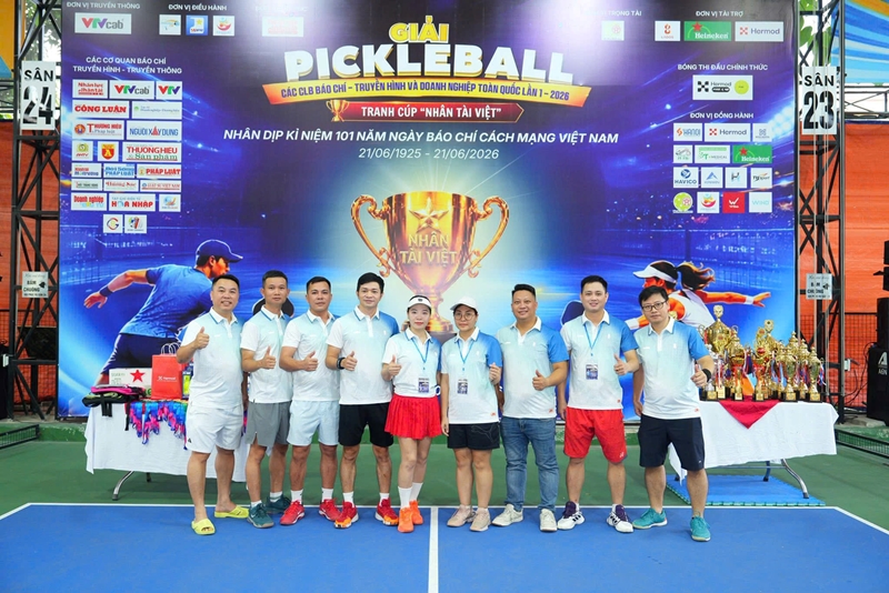 Wika đồng hành Giải Pickleball Báo chí - Truyền hình và Doanh nghiệp toàn quốc 2026, tiếp sức hơn 300 vận động viên tranh tài