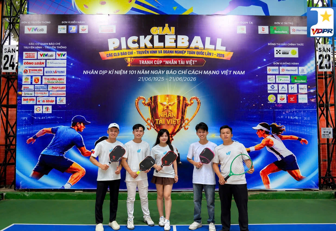 Wind Pickleball tiếp lửa Giải Pickleball Báo chí - Truyền hình và Doanh nghiệp toàn quốc 2026