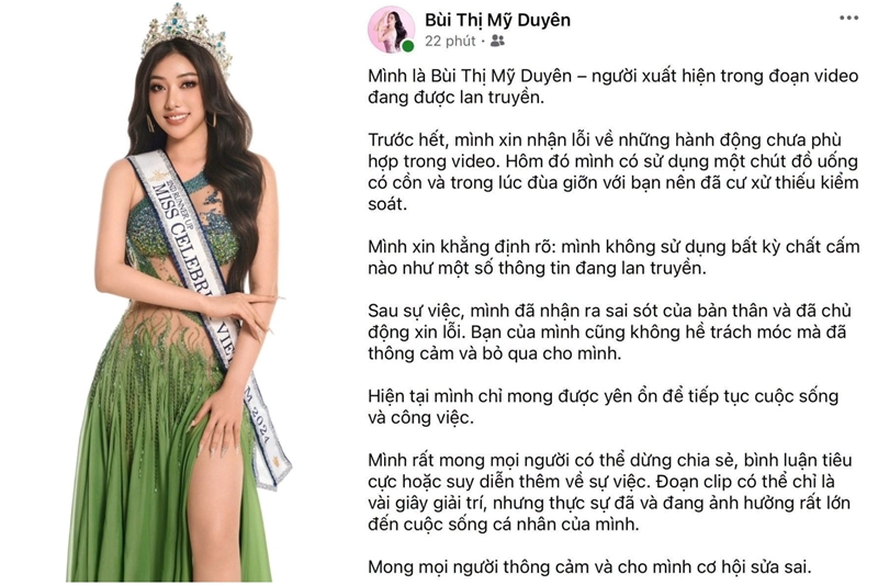 Á hậu Mỹ Duyên lên tiếng về clip ném gạch vào nhà dân trên đường Nguyễn Trãi