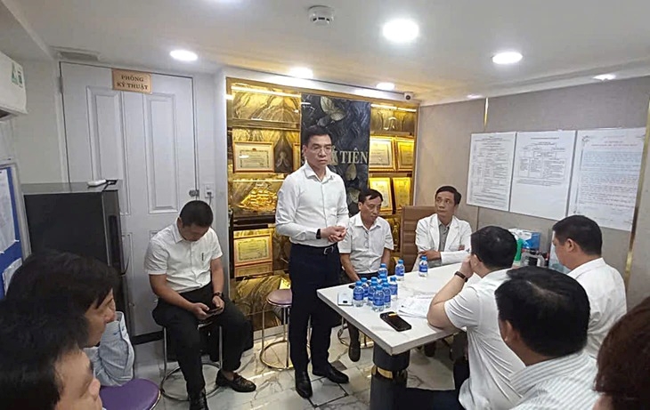 Bộ Y tế đột xuất kiểm tra phòng khám thẩm mỹ Thủy Tiên