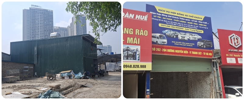 Phường Thanh Liệt Bãi xe cùng hàng loạt công trình có dấu hiệu vi phạm trật tự xây dựng, trật tự đô thị cần được kiểm tra